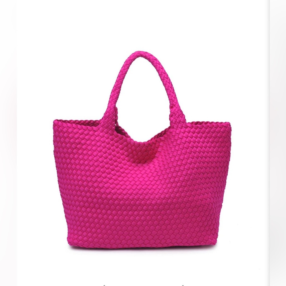 Antonio Melani Woven Tote Bag with matching wallet